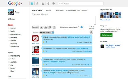 Twitter ya es amigo de Google+