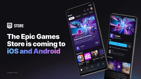 これは Android での Epic Games ストアの外観ですが、これは単なる概念です