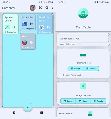 Carpenter Packs Iconos