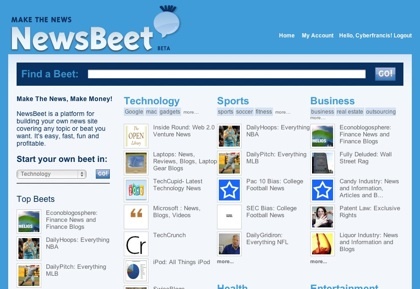 NewsBeet, crea tu portal de noticias y sácale rendimiento económico