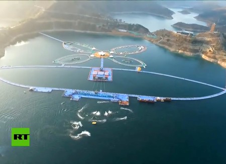 Caminar sobre las aguas ya es posible en China. Vídeo 
