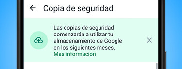 Así te avisa WhatsApp del fin de las copias de seguridad ilimitadas en Google Drive 