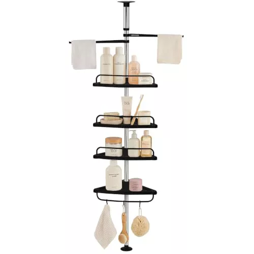 JUPPLIES Estanteria Telescopica de Baño de Altura Ajustable 100-320cm