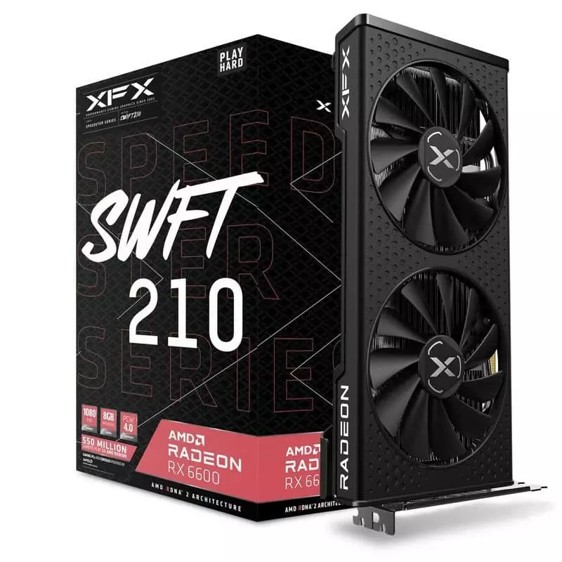 XFX SPEEDSTER SWFT 210 AMD Radeon RX 6600 8GB GDDR6