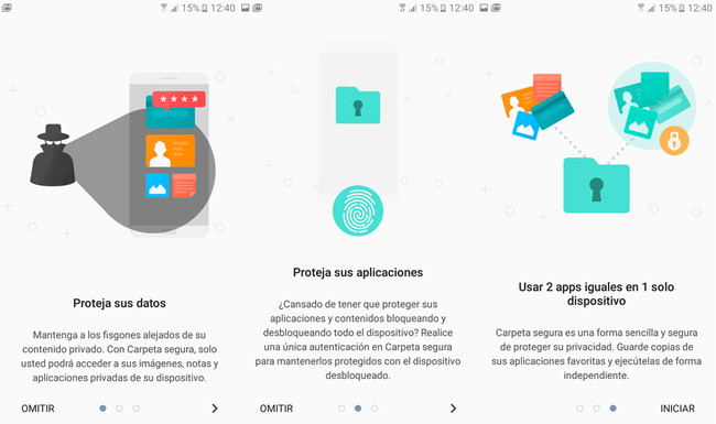 Carpeta Segura Samsung