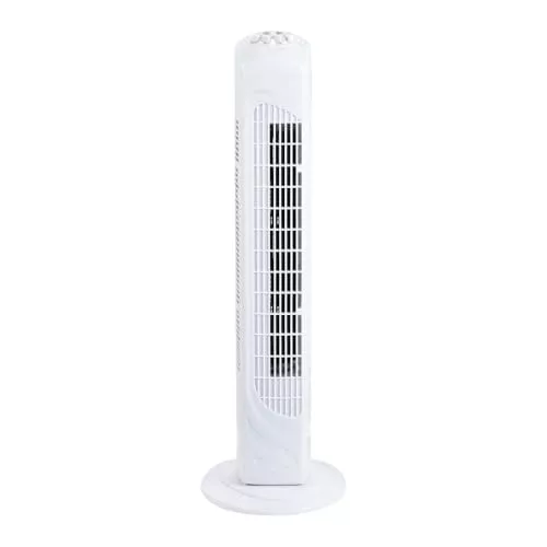 wonderlamp - Ventilador de torre Velao, Oscilante, 3 velocidades, 45W, Temporizador, Ventilador de pie Alto 73cm, Diámetro 23.5 cm