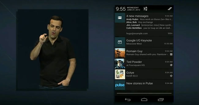 Nuevo sistema de notificaciones en Jelly Bean