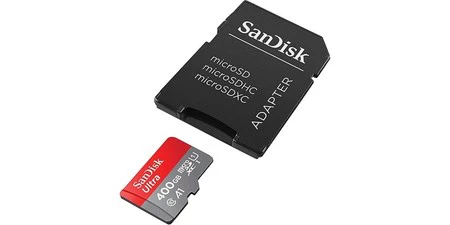 Hoy en Amazon, los 400 GB en formato MicroSDXC de la SanDisk Ultra están casi a precio mínimo, por sólo 53,99 euros