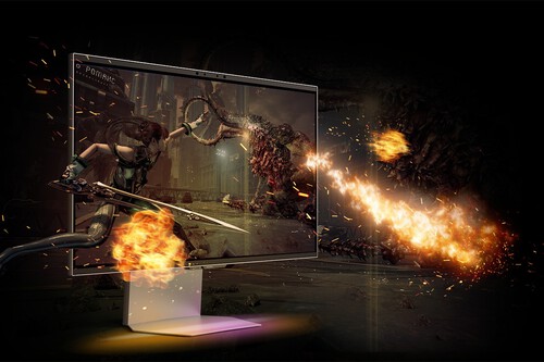 Samsung Tvs And Displays Odyssey G7 Monitors Gamescom 2025 Stellar Blade Mongil Dl1
