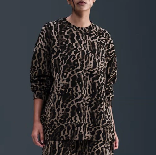 Nike Sportswear Phoenix Fleece Sudadera de cuello redondo con estampado - Mujer