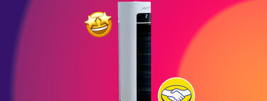 No es solo un ventilador de torre tradicional: tiene un sistema de enfriamiento para refrescarte durante la canícula
