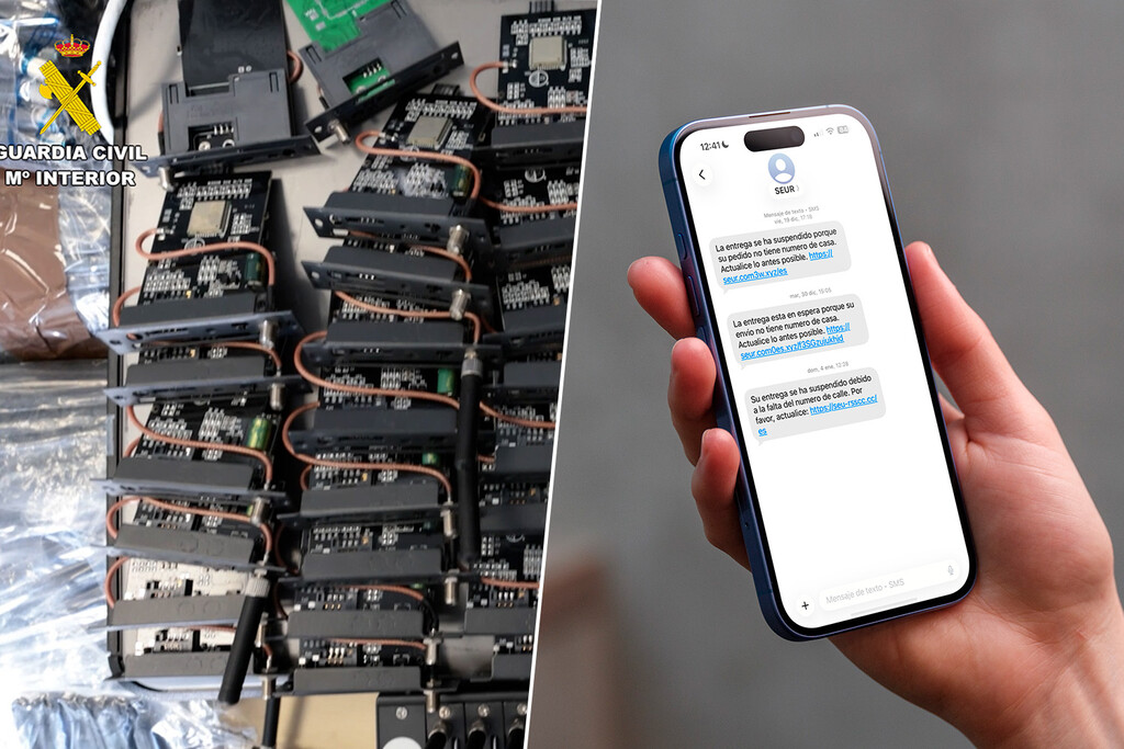 La Guardia Civil requisa 900 módems industriales que enviaban cada día 2,5 millones de SMS de spam desde... una cafetería de Barcelona