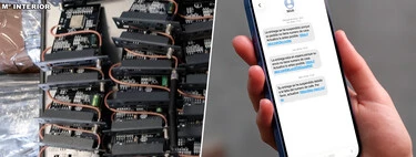 Una cafetería en Barcelona escondía 400.000 euros en material informático: se usaba para enviar millones de intentos de estafa por SMS