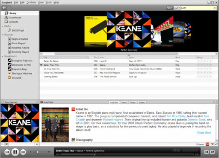 Songbird 1.1 ya se puede descargar