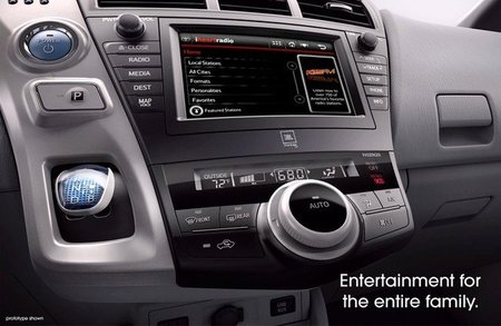 Anticipo del interior del Toyota Prius monovolumen