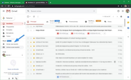 Llamadas Meet Gmail