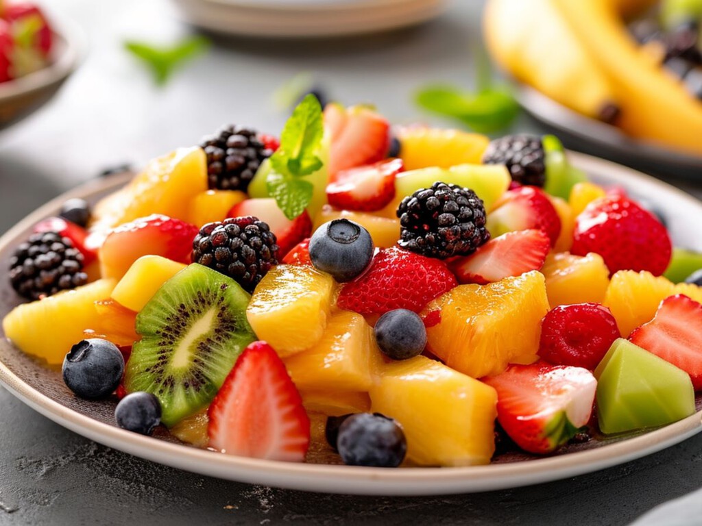 Tus ensaladas de frutas se mantendrán frescas durante más tiempo con un solo ingrediente que nunca falta en mi cocina 