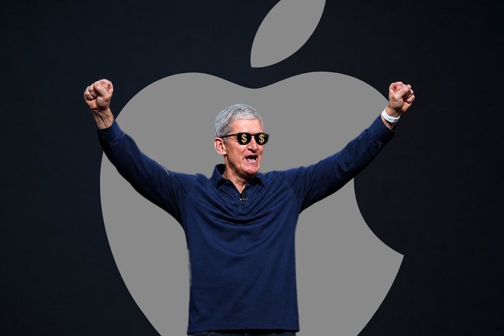 Tim Cook empieza su último mes como CEO de Apple. Solo ha logrado incrementar los ingresos en un 280% 