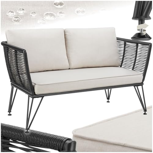 TecTake® Sofá Exterior Jardin Diseño Cuerda