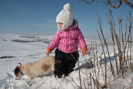 La foto de tu bebé: Daria en la nieve