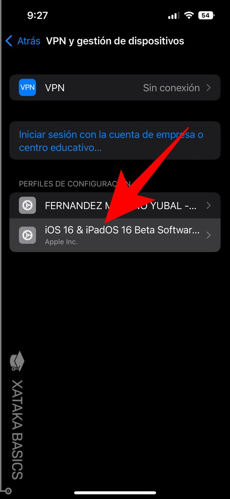 Perfil Ios