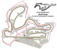 Quedada Mustang en el circuito de Cartagena