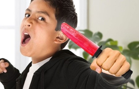 El molde para hacer espadas ninja, de helado claro