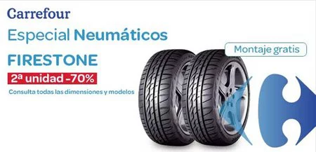 Carrefour pone el segundo neumático al 70%