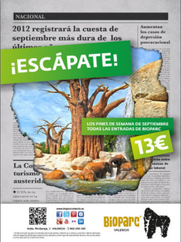 Escapada al Bioparc en Valencia por sólo 13 euros / persona