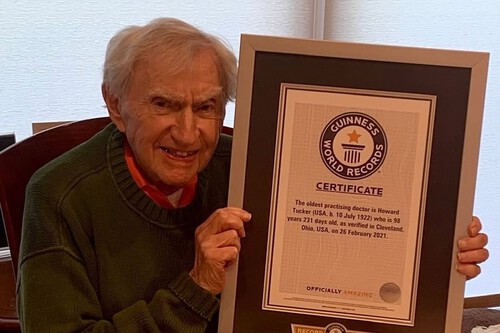 Happy Guinness World Records Day From Your Favorite Oldest Practicing Doctor 102 Year Old Dr Tucker
