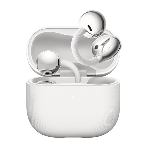 HUAWEI FreeClip 2 Auriculares Bluetooth Inalámbricos Audífonos Abiertos, Open Earbuds, Comodidad Todo el Día, Escucha Adaptativa Open-ear, hasta 38h Autonomía, iOS y Android, Garantía 42 Meses, Blanco