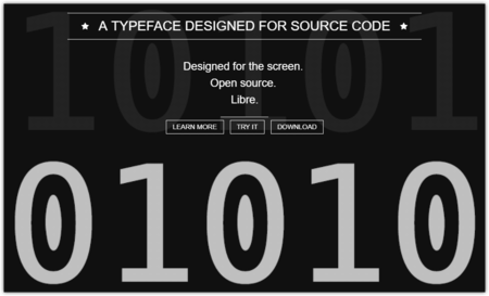 Esta tipografía es ideal para escribir código y open source