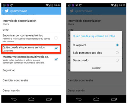 Cómo evitar que te etiqueten en fotos en Twitter