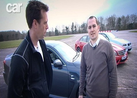 BMW M3, Mercedes C63 AMG y Lexus IS-F en circuito