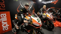 El equipo oficial Aprilia para el WSBK se presenta en sociedad con Eugene Laverty y Sylvain Guintoli