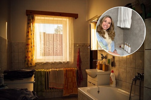 antes y después de un baño