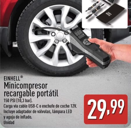 Compresor Recargable Portatil