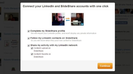Slideshare ahora permite vincular nuestra cuenta con LinkedIn