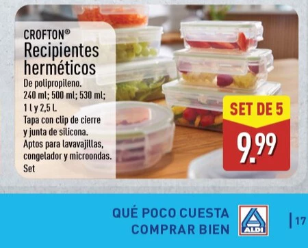 Recipientes Hermeticos Folleto Aldi