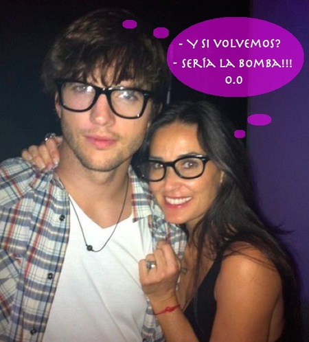¿Qué Demi Moore y Ashton Kutcher se reconcilian? ...WTF!!