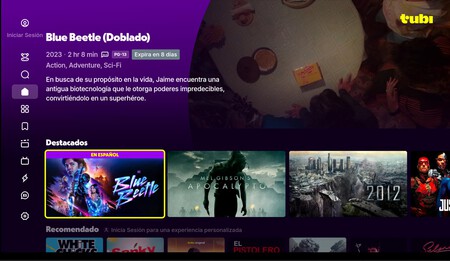 Portada de Tubi en Android TV (como invitado)