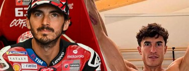 Pecco Bagnaia, sobre la foto del brazo de Marc Márquez: "Ahora tienes que hacer estas cosas para obtener visibilidad" 