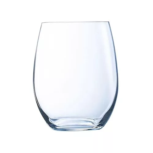 Arcoroc Vina, Set de 6 Vasos de Vidrio, 36cl, Resistentes, Aptos para Lavavajillas y Microondas, Apilables, Transparentes