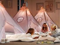Teepee de tela para la habitación infantil