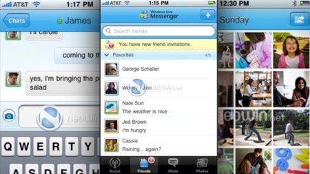 Windows Live Messenger se deja ver en algunas capturas