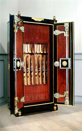 Un armario de armas de lujo