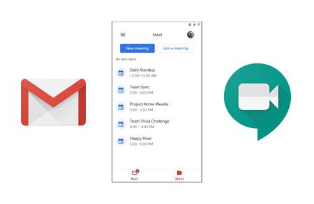 Gmail para Android comienza a activar la integración con Google Meet