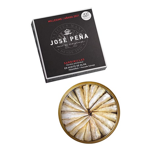 Sardinillas en aceite de oliva 30/35 piezas Edición Especial José Peña.