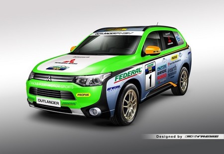 El Mitsubishi Outlander PHEV participa en el Rally Asia Cross Country