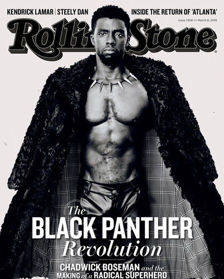 Chadwick Boseman enciende internet con su físico en la portada de Rolling Stone